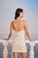 SK White Short Dress