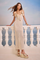 SK  Midi Crochet Dress