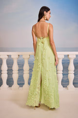 SK Green Long Dress