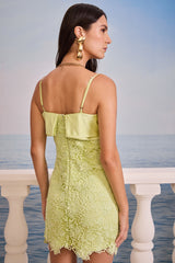 SK Light Green Short Dress