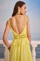 SK Yellow Long Dress