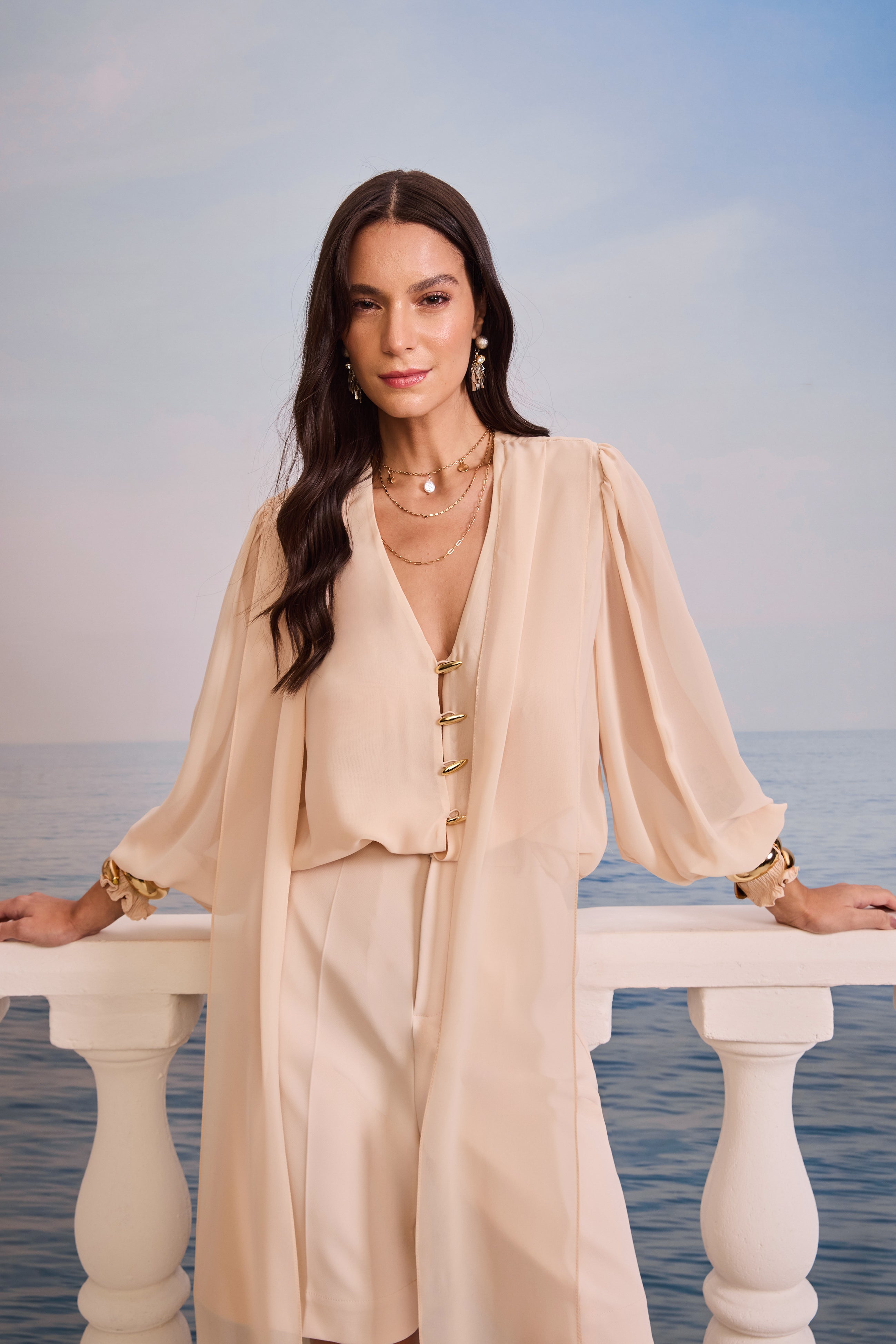 SK Light Beige Shorts