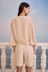 SK Light Beige Shorts