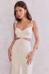 TD Off- White Midi Dress