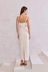 TD Off- White Midi Dress
