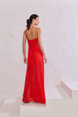 TD Long Red Dress