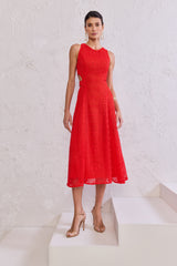TD Red Midi Dress