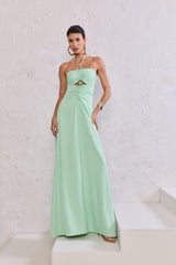 TD Long Light Green Dress