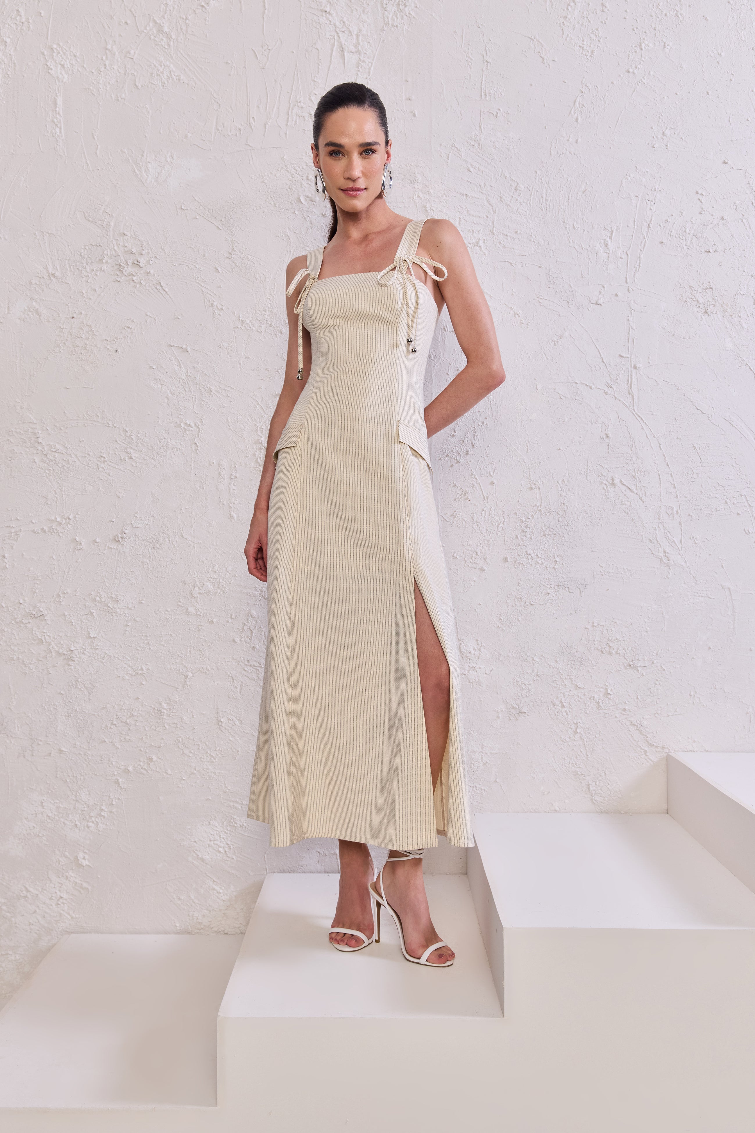 TD Midi Bege Dress