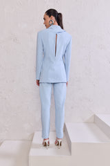 TD Blue Blazer And Pants Set