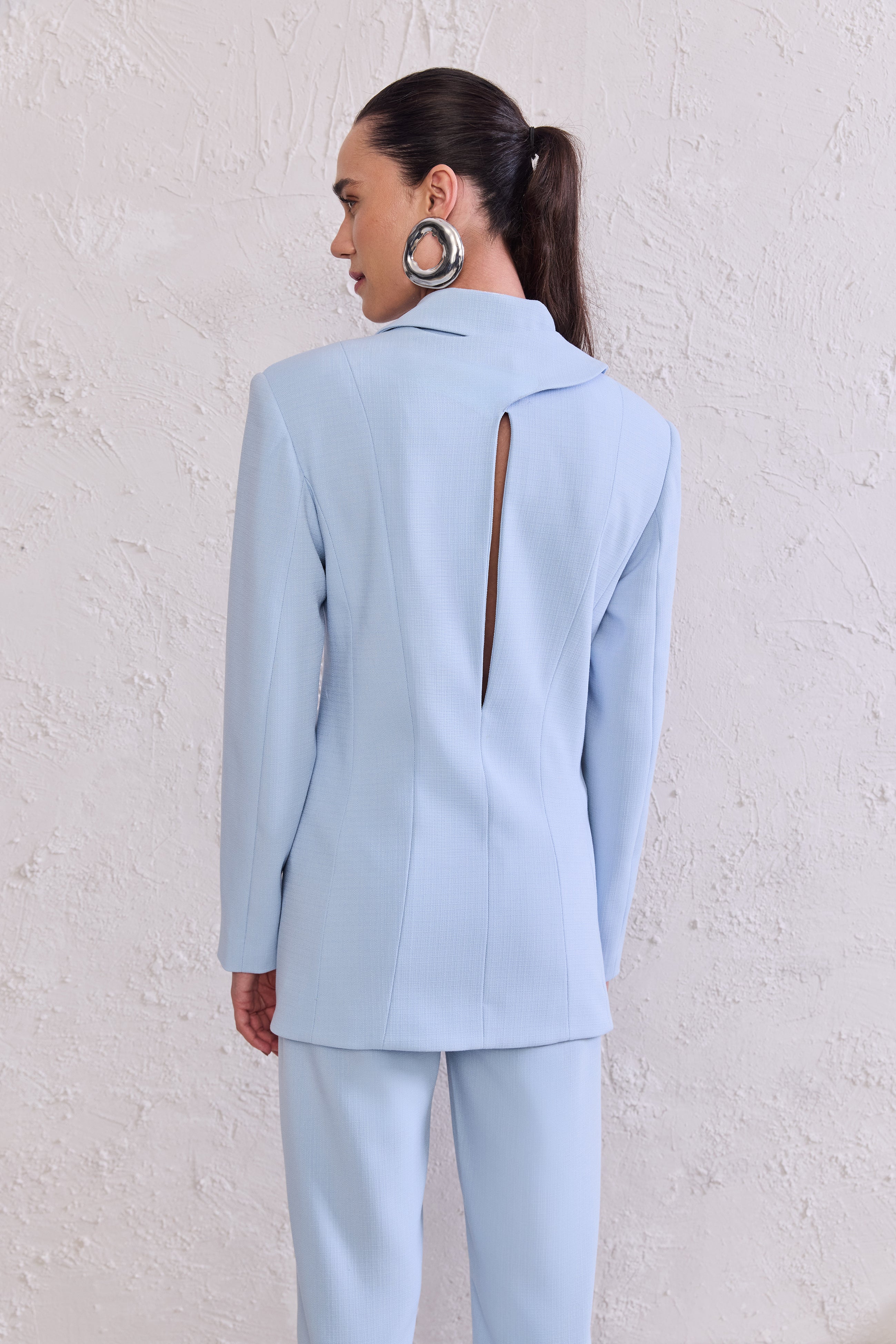 TD Blue Blazer And Pants Set