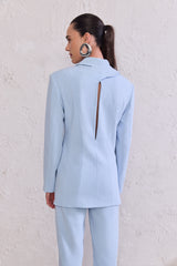 TD Blue Blazer And Pants Set
