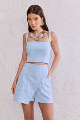 TD Blue Skort and Blouse Set