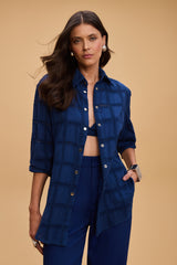 TD Checkered Blue Shirt
