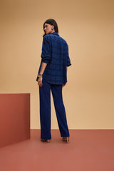 TD Checkered Blue Shirt