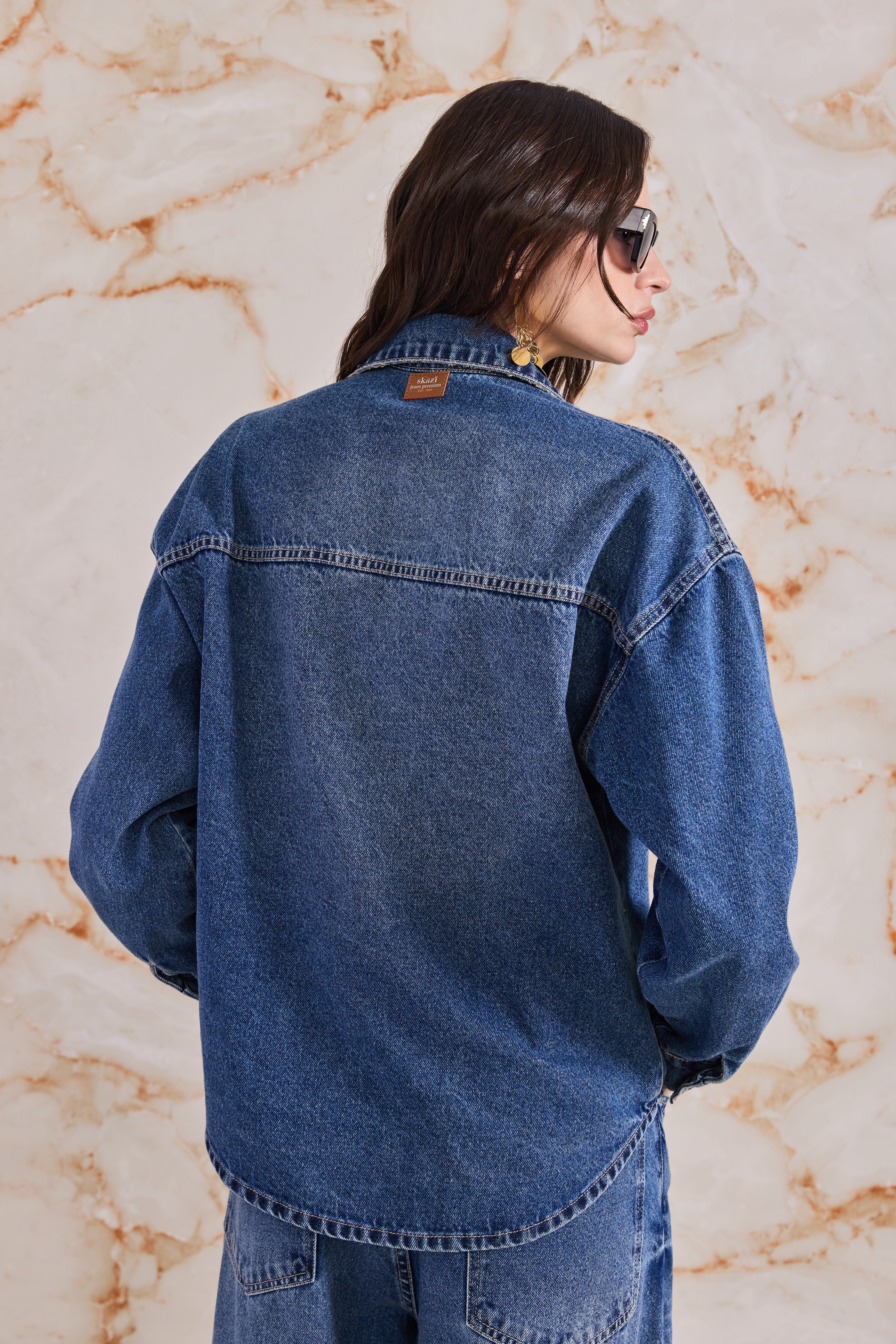 SK Blue Jeans Shirt