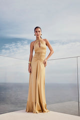 TD Beige Long Dress