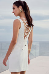 TD White Short Dress