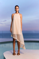 TD Asymetric Off-White Dress