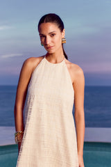 TD Asymetric Off-White Dress