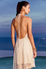 TD Asymetric Off-White Dress
