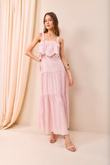 SK Midi Pink Shell Dress