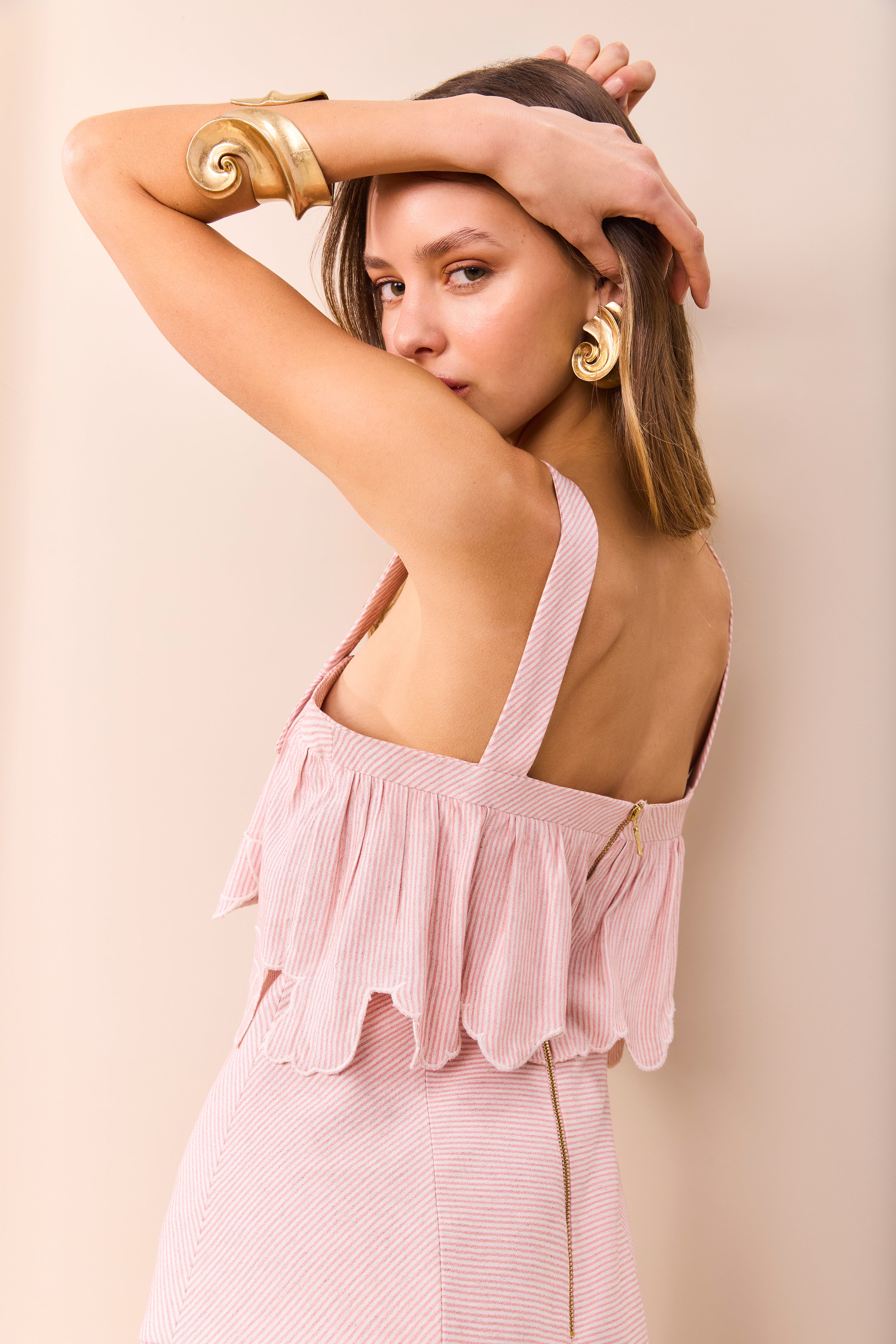 SK Midi Pink Shell Dress