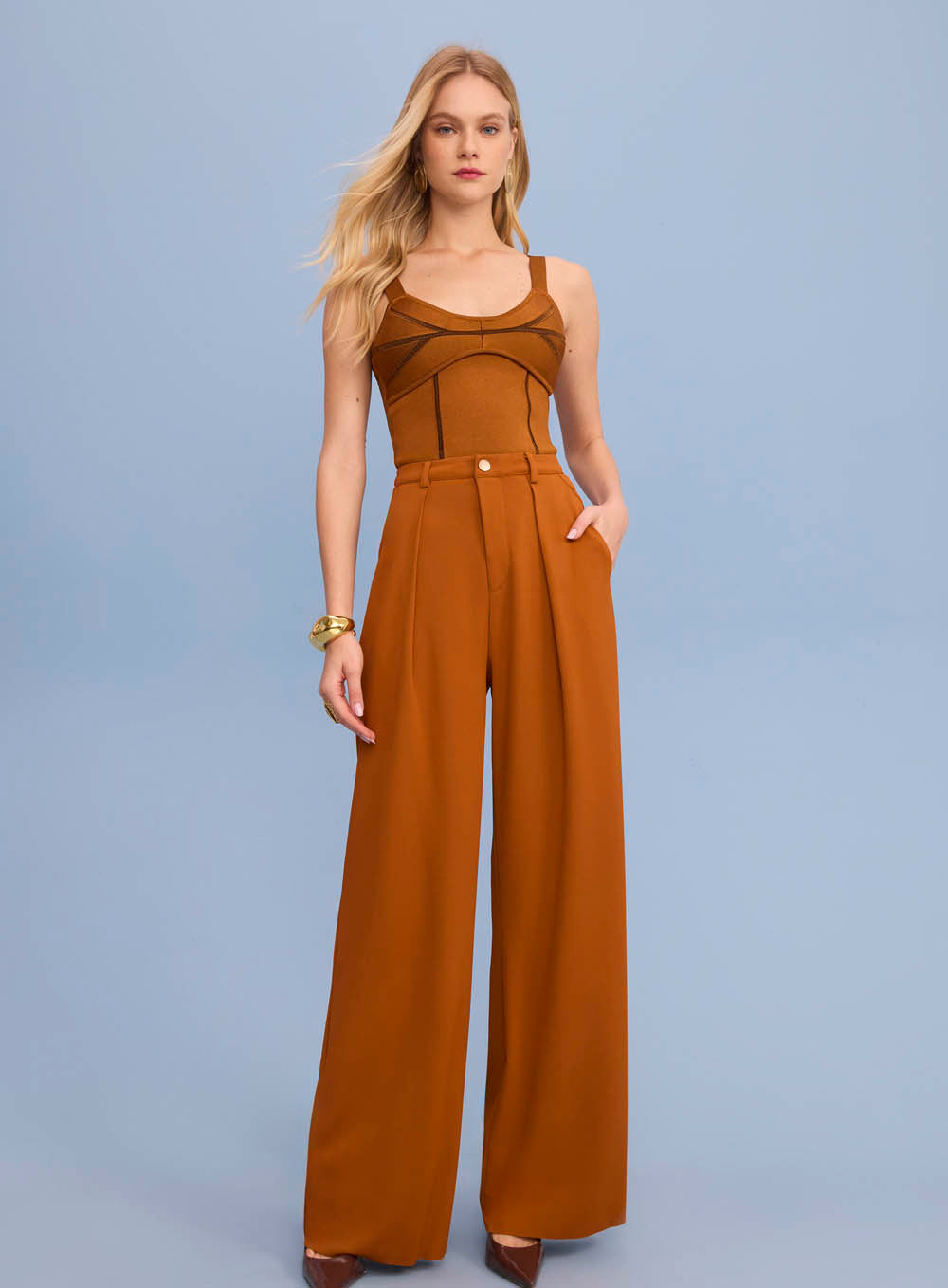 SK Golden Brown Pants