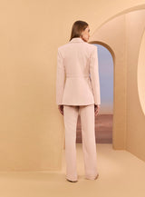 SK Light Pink Blazer and Trousers Set