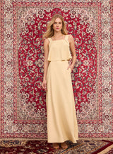 SK Yellow Blouse and Skirt Set