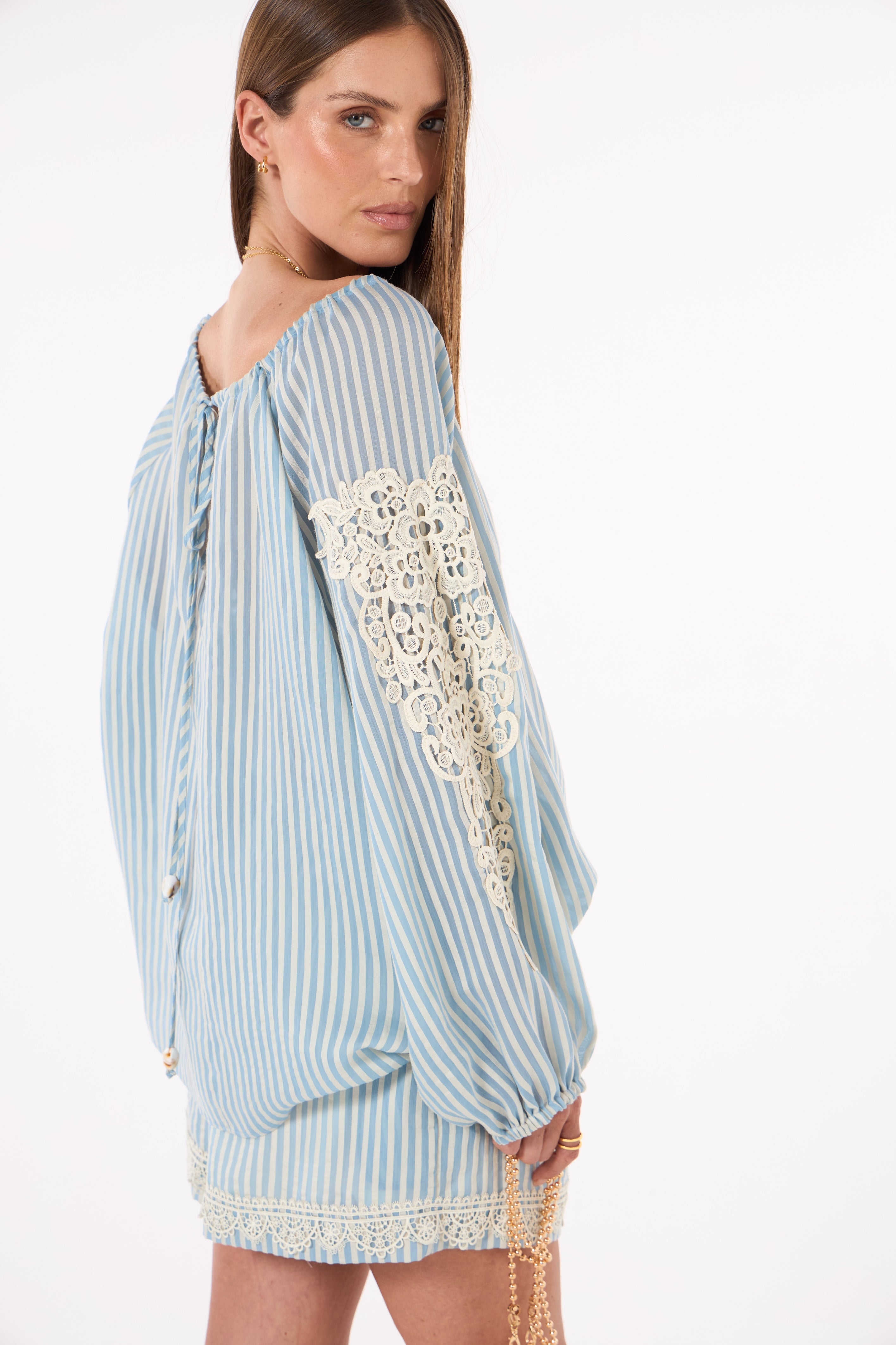 SK Blue Stripped Set
