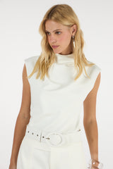 TD White Shorts Set