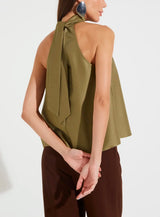 Collab Forum + TD Beige Mist Blouse