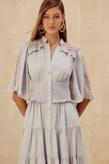 SK Grey Midi Dress