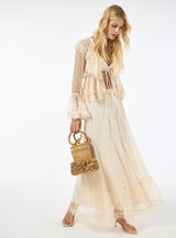 TD OFF-White Lace Blouse