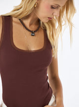 TD Brown Tank Top