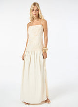 TD Light Beige Long Dress