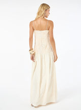 TD Light Beige Long Dress