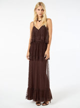 TD Brown Long Dress