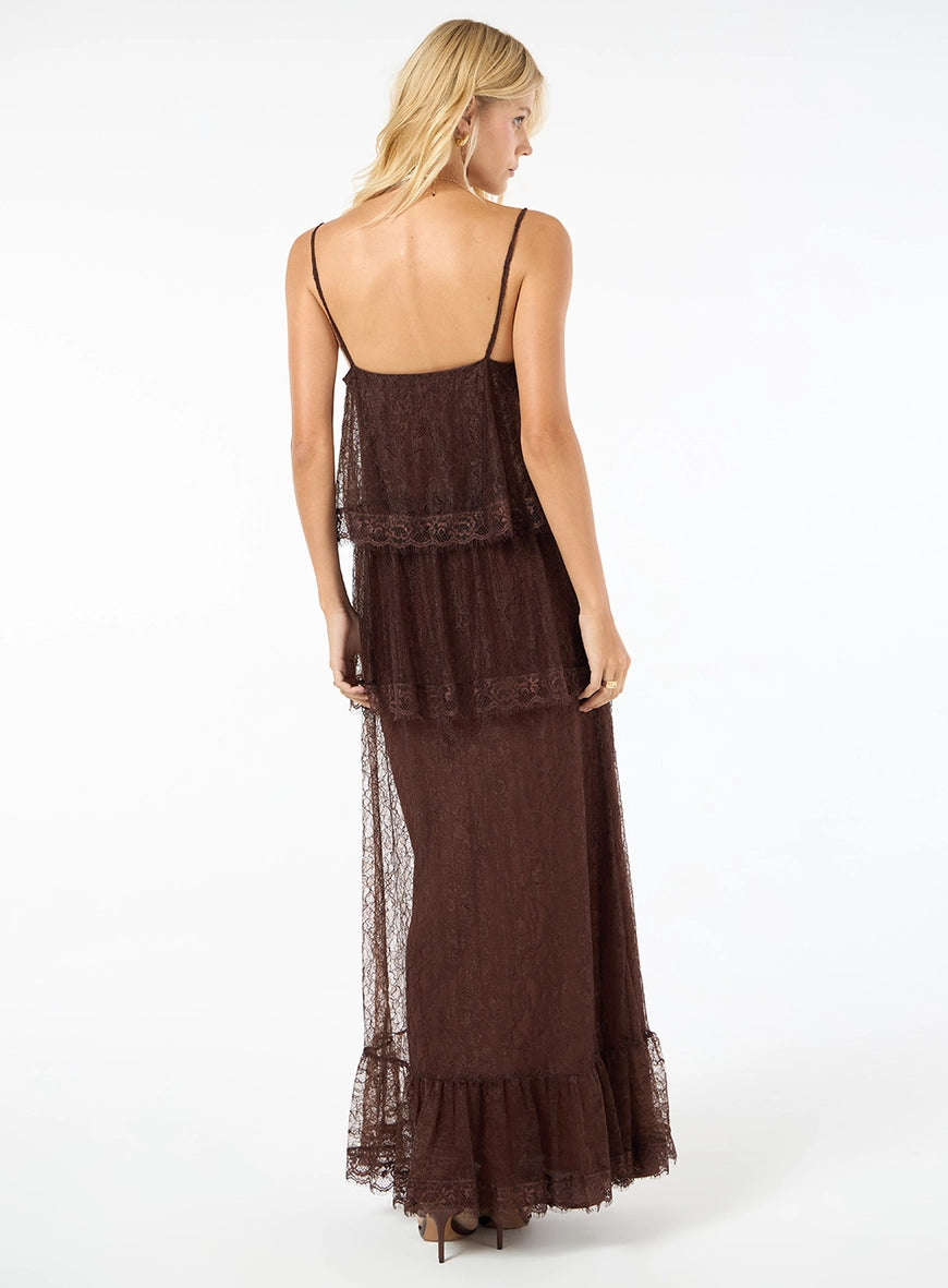 TD Brown Long Dress