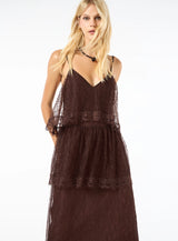 TD Brown Long Dress