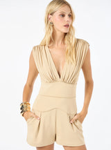 TD Light Beige Romper