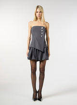 SK Grey Balloon Dress