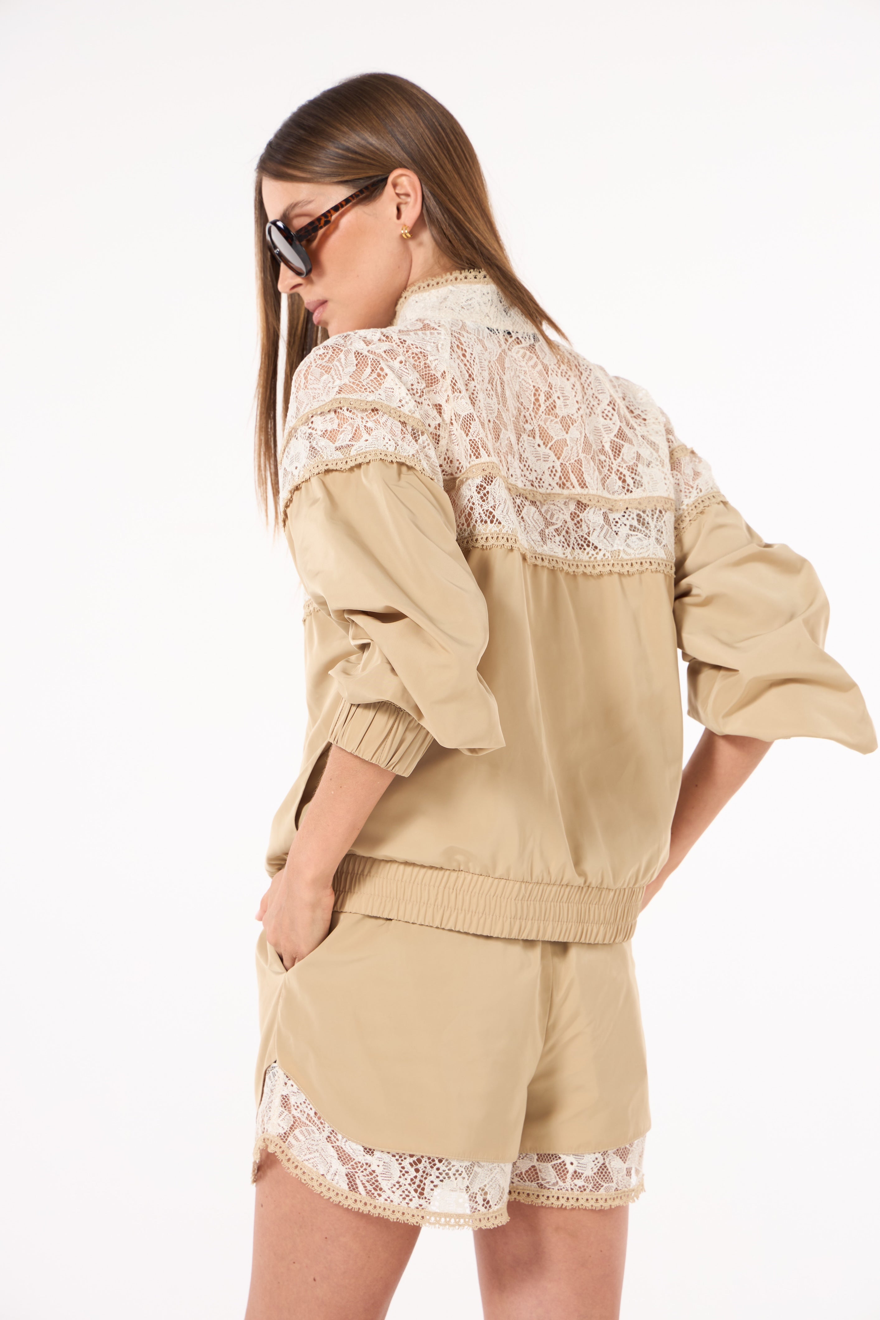 SK Beige Jacket Set