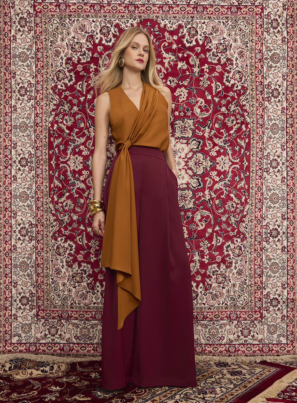 SK Golden brown Blouse