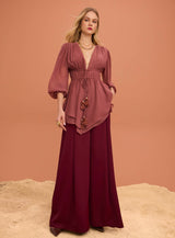 SK Pink Long Sleeve Blouse