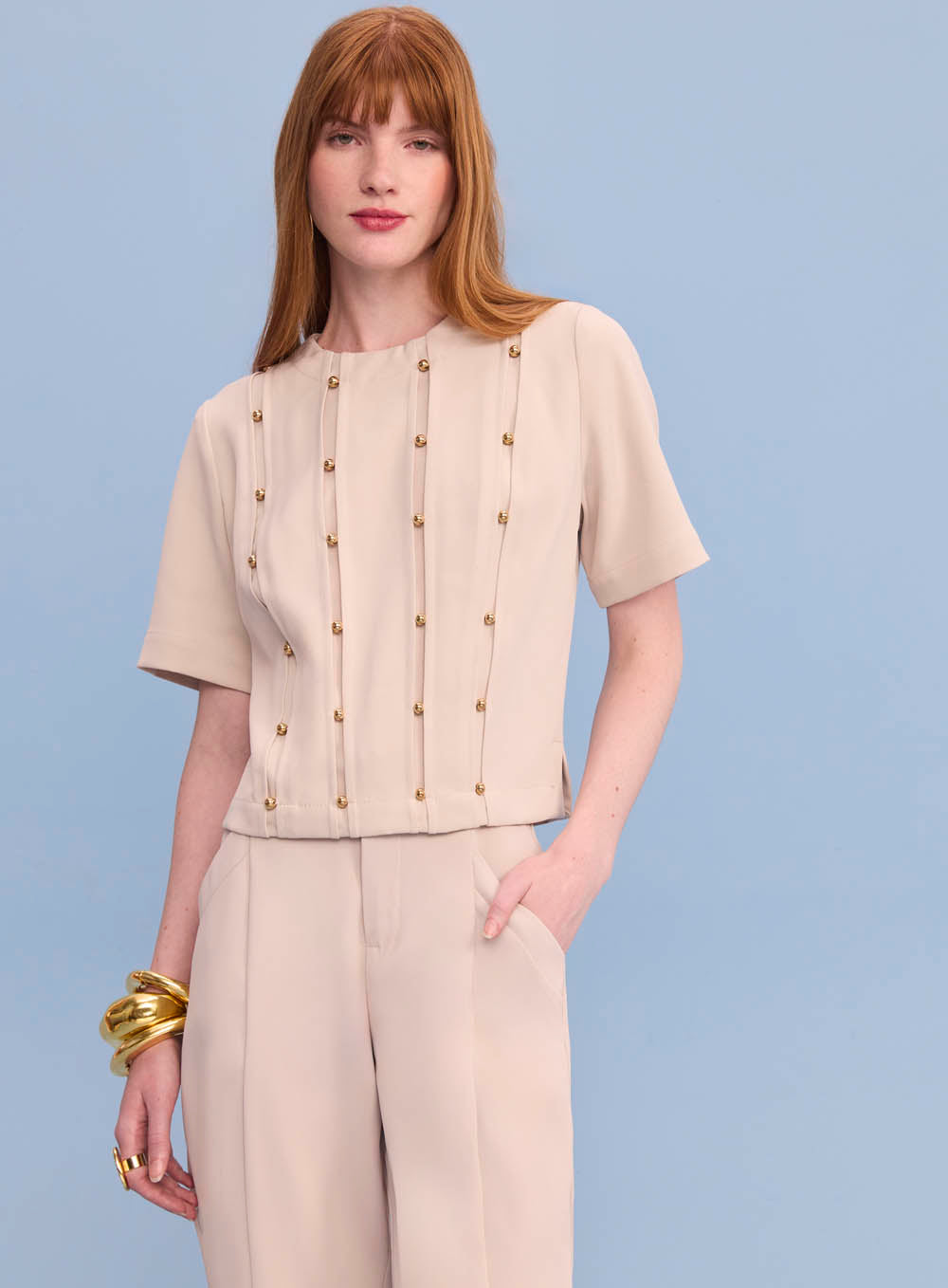 SK Grey Blouse