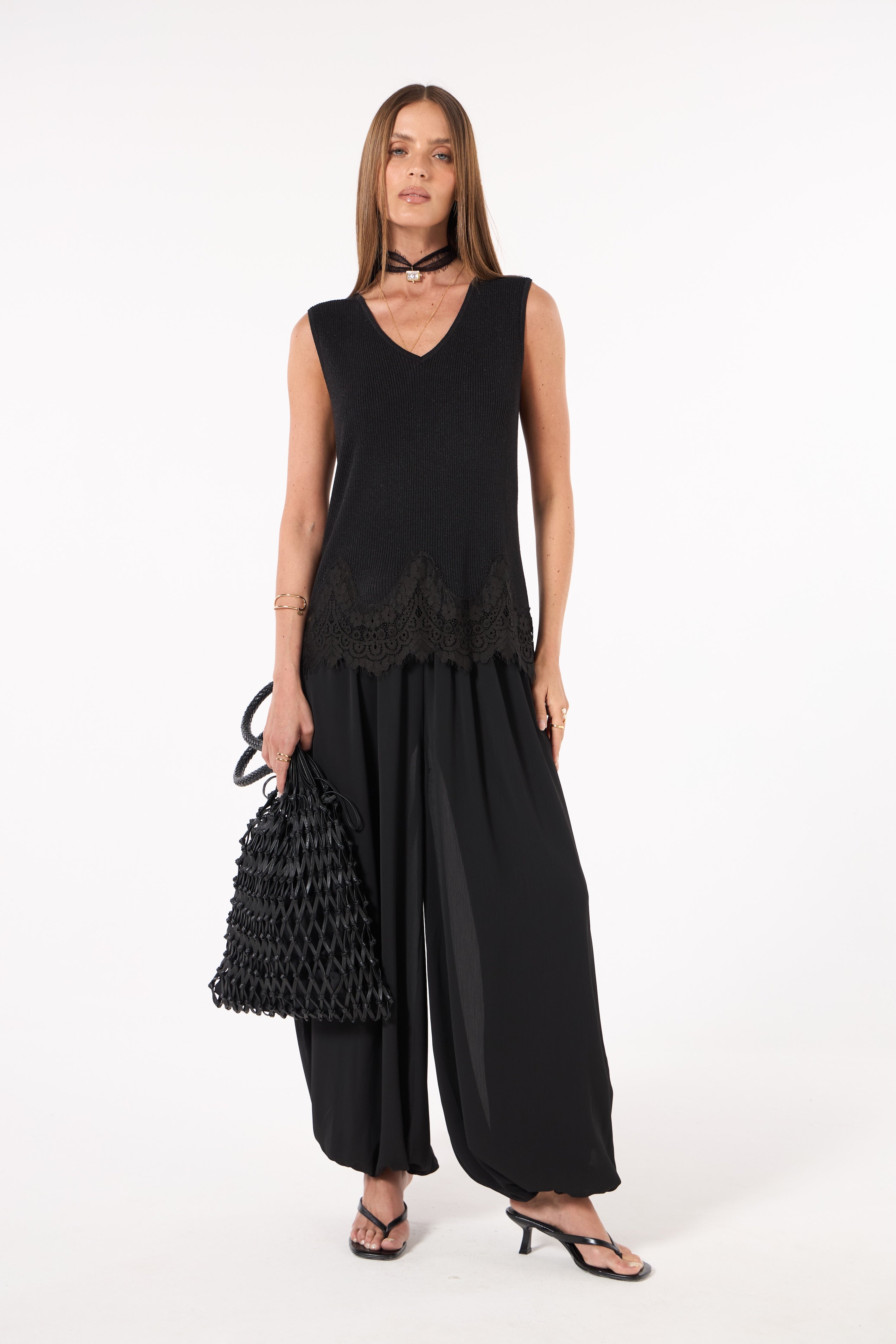 SK Black Aladin Pants