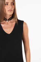 SK Black Crochet Blouse