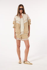 SK Beige Jacket Set